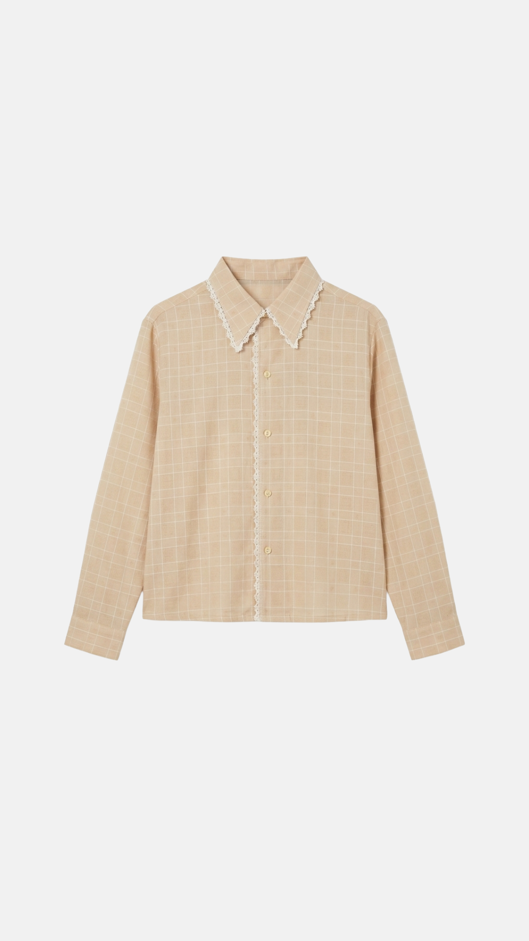 CHEMISE DENTELLE CARREAUX