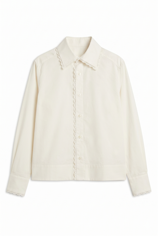 CHEMISE DENTELLE BLANCHE