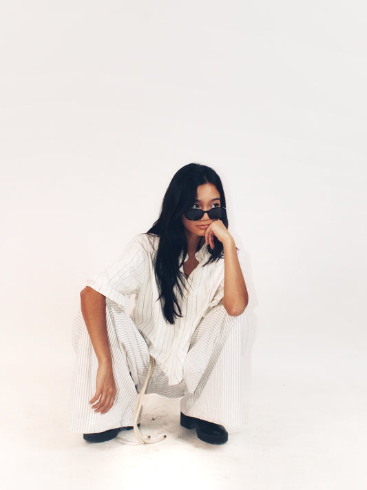 lugano white striped shirt