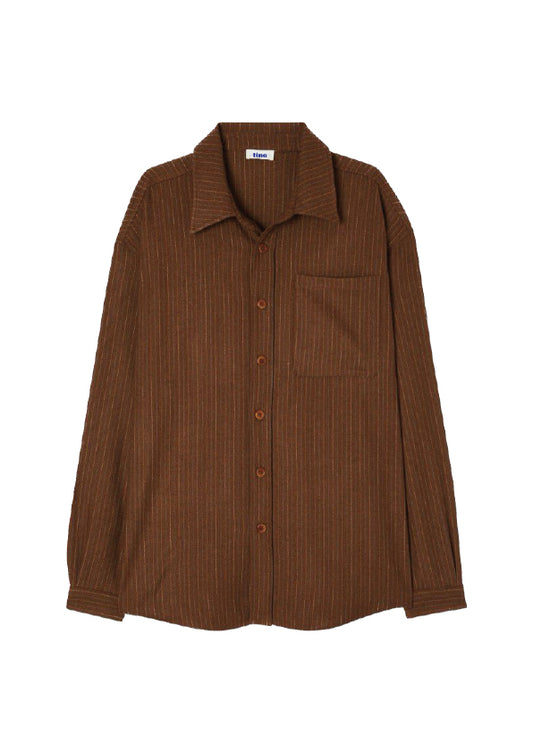 lucerne brown striped shirt