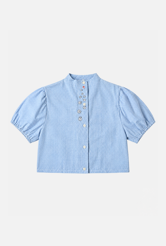 BROWN LACE SHIRT