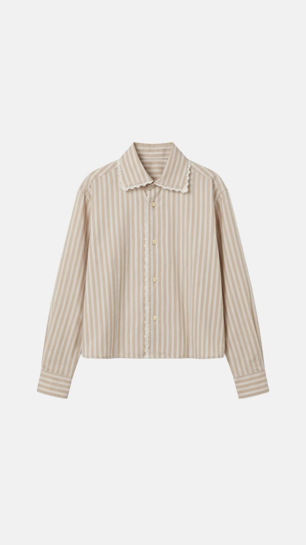 CHEMISE DENTELLE BEIGE